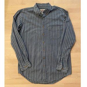 The Territory Ahead blue striped long sleeve button down size XLT